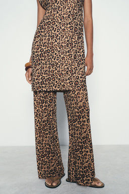 ANIMAL PRINT LONG KNIT TOP - Zara фото 3