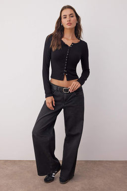 Ekru Onu Full C?tc?tl? Fitted/Vucuda Oturan Orme Bluz TWOAW26BZ00193 - Trendyolmilla фото 6