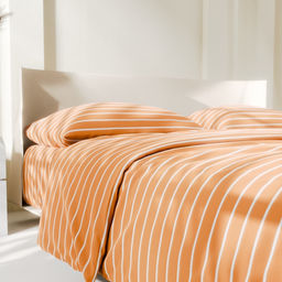 Постельное бельё Этель Евро Mustard stripes 200х217см, 220х240см, 70х70см-2 шт, 100% хлопок,поплин фото 9