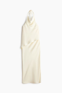 Vestido halter de sat?n