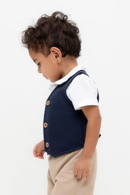 Crockid _ КР 302754/индиго к568 жилет д/мал яс  фото 3