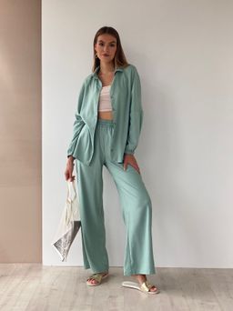 10005 Брюки летние фисташковые