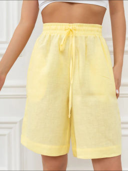 Шорты женские Лён-2 Светло-голубой - Modamica фото 19