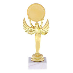 Фигура Ника с шаром, подставка камень белая, 18 х 7 х 5,2 см - Командор фото 4