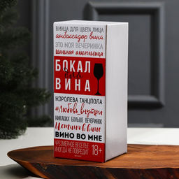 Бокал для вина Нового Года! 350 мл., деколь - Дорого внимание фото 4