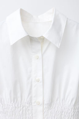 SHIRT WITH ELASTIC AND CONTRAST BOWS - Zara фото 3