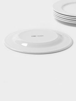 Тарелки Magistro Basic bistro, d=27 см, набор 6 шт., фарфор, белые фото 4