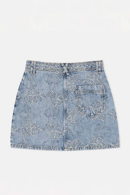 Limited Edition Mavi Desenli Mini Denim Etek TWOSS26ET00126 - Trendyolmilla фото 7
