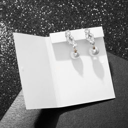 Серьги с жемчугом Подари нежность круг, цвет белый в серебре - Queen fair фото 3