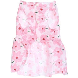 Цена за 2 шт. Платье для кошек и собак мелких пород "Бонита на прогулке", ромашки розовые, размер L, длина спинки 30-32см