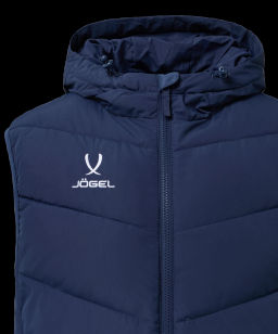 Жилет утепленный c капюшоном JOGEL ESSENTIAL PerFormPROOF Padded Hooded Vest, темно-синий  фото 5