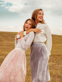 CONTE Велюровая юбка с плиссировкой MADEMOISELLE dusty rose dusty rose