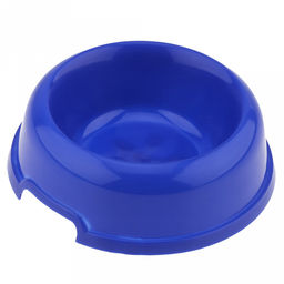 Миска для кормления животных пластмассовая Лапа 0,25л, д11см, h4,7см, основание д15см, цвета микс (зеленый, синий, красный) (Китай)