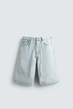 JORTS DENIM BAGGY FIT BORDADOS / Azul claro - Zara фото 7