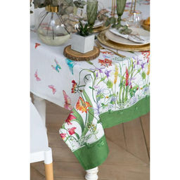 Скатерть Этель Луговые цветы 110х150 см, 100 % хлопок, саржа 190 гр/м2  фото 8