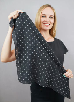 K13588 Платок 60/60 хлопок ЧЕРНЫЙ