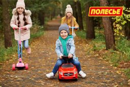 Каталка-автомобиль SuperCar №1 со звуковым сигналом (красная) - Полесье фото 14