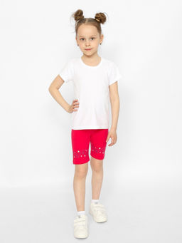 CRB wear/CSKG 70388-25-373 Шорты для девочки,малиновый/Ex.Cherubino