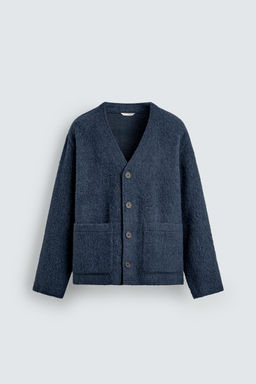 TEXTURED WOOL CARDIGAN - Zara фото 13