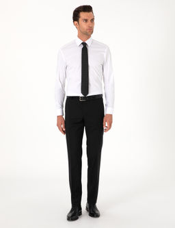 Beyaz Slim Fit Pamuk Kar___ml_ Klasik Yaka Basic G_mlek - Cacharel фото 4