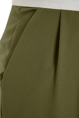 TRENDYOLMILLA Siyah Wide Leg/Genis Paca Yuksek Bel Kemer Detayl? Dokuma Kumas Pantolon TWOSS23PL00150  фото 7