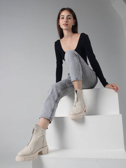 Ботинки 330.21074m.Бежевый/Шерсть