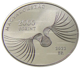 2000 форинтов 2022 года Венгрия Имре Кертес