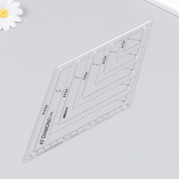 Линейка для пэчворка, пластик, 45° «Ромб»