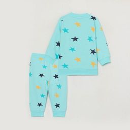 CRB wear/CWNB 90054-49-289 Комплект для мальчика (джемпер, брюки), светло-бирюзовый/Ex.Cherubino фото 3