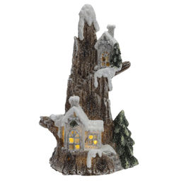 Фигурка декоративная "Домик" с подсветкой (LR44x2,прилаг) , L12 W11 H20 см, 2в.