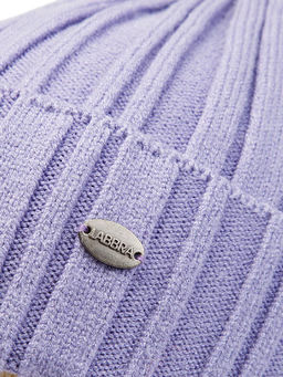 Шапка жен. каш+шерсть+виск LB-N88043 lavender - Labbra фото 3