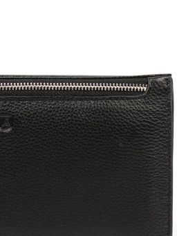 LACCOMA клатч 162-1-черный натуральная кожа фото 3