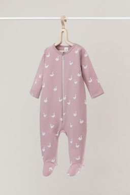 Crockid _ К 6192/розово-сиреневый,лебеди комбинезон яс