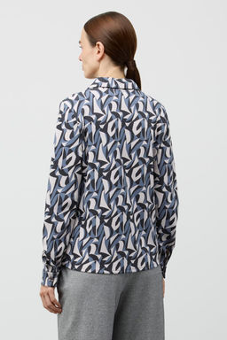 ЕВТ 3245/серебристое облако,осколки керамики рубашка жен