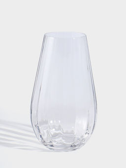 Ваза для цветов «Джетон» капля, 24.5×14 см, стекло, прозрачная