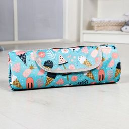 Игровой коврик-сумка дял детей Мороженое, размер 140х140x0,5 см, Крошка Я  фото 4