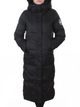 3068 BLACK Пальто пуховое женское с внутренним жилетом (утиный пух) - Fashion фото 3