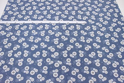 Бязь Абстрактные одуванчики цв.синий, ш.1.5м, хлопок-100%, 120гр/м.кв - Купава фото 2