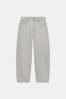 JEANS ZW COLLECTION TAPERED TIRO MEDIO / Gris - Zara фото 6