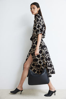 Vestido camisero con cinturon de anudar - H&m фото 4