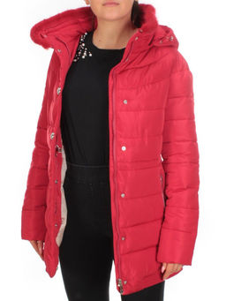 5052 RED Куртка зимняя женская (холлофайбер, отделка натуральная норка)