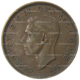 1/2 пенни 1938 года Австралия