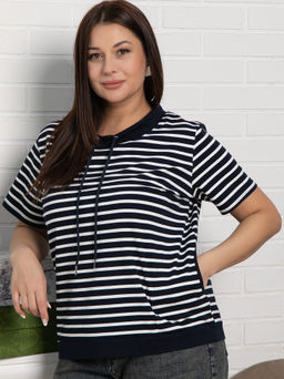 Блуза Лила (синяя) Б15459-20М