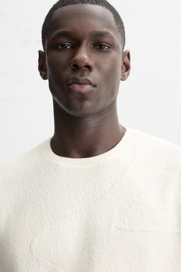 WAVE JACQUARD KNITTED T-SHIRT - Zara фото 5