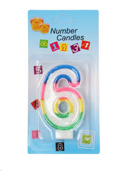 Свеча Цифра / KL-1 Шестерка /уп 12/900/ 724930