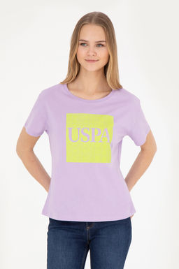 Женская сиреневая футболка - U.s. polo assn фото 16