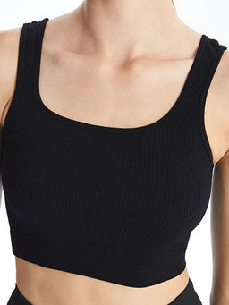 U Yaka Crop Kad?n Sporcu Atleti