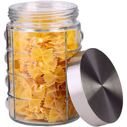 31026 Набор банок для сыпучик продуктов 4пр стекло/полипроп/нерж/ст MB (х4) - Mayer&boch фото 5