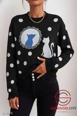 Свитер женский с рисунком - Bruno фото 4