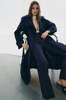 JEANS ZW COLLECTION FLARE TIRO ALTO / Azul - Zara фото 5